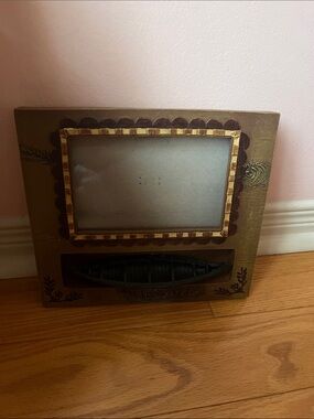 Olive Green and Gold Decorative Photo Frame